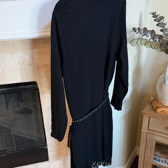 INC International Concepts Black Stud-Trim Women's Long Cardigan/Duster 2X - Picture 7 of 8